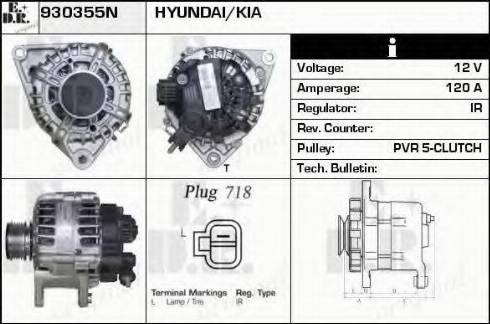 EDR 930355N - Alternator autospares.lv