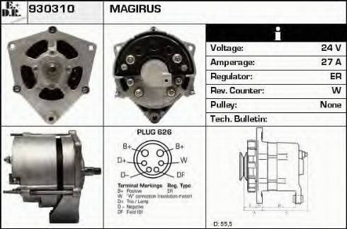 EDR 930310 - Alternator autospares.lv