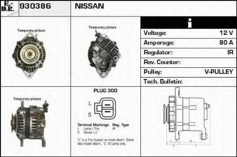 EDR 930386 - Alternator autospares.lv