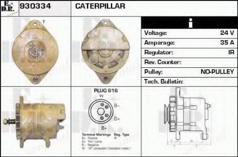 EDR 930334 - Alternator autospares.lv