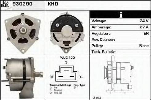 EDR 930290 - Alternator autospares.lv