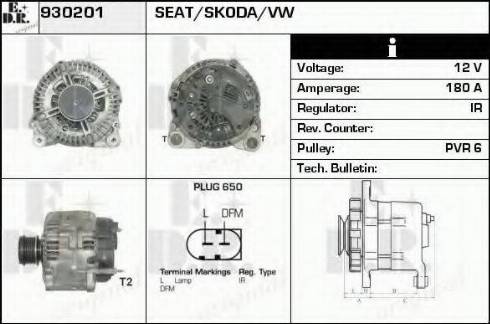 EDR 930201 - Alternator autospares.lv