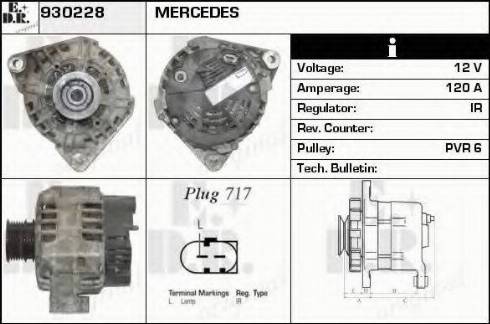 EDR 930228 - Alternator autospares.lv