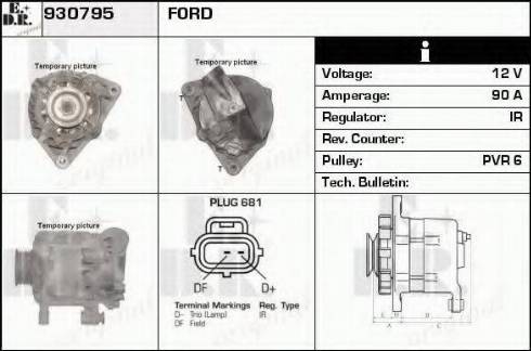 EDR 930795 - Alternator autospares.lv