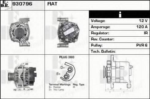 EDR 930796 - Alternator autospares.lv