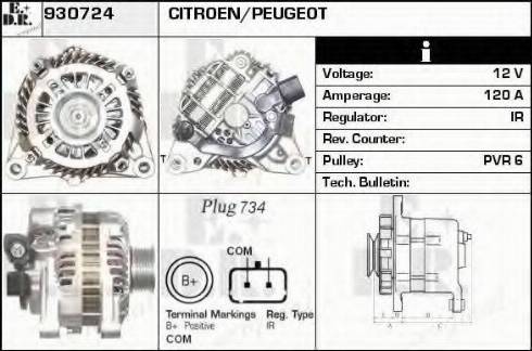 EDR 930724 - Alternator autospares.lv