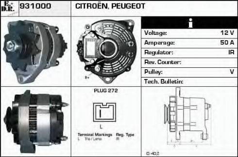 EDR 931000 - Alternator autospares.lv