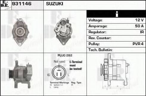 EDR 931146 - Alternator autospares.lv