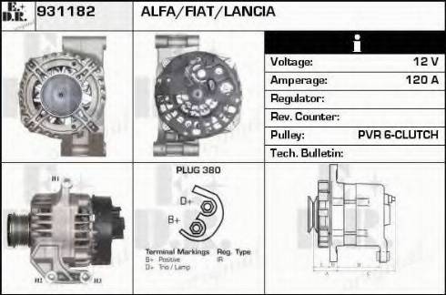 EDR 931182 - Alternator autospares.lv