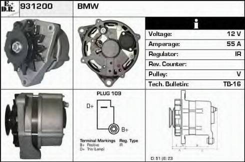 EDR 931200 - Alternator autospares.lv