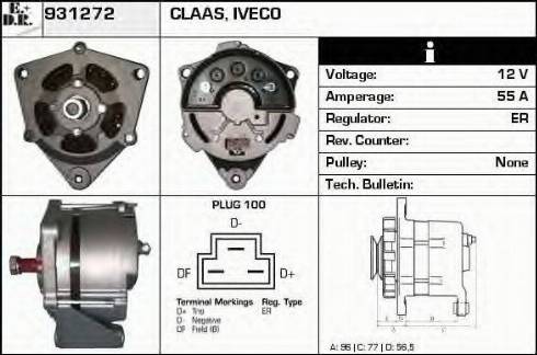 EDR 931272 - Alternator autospares.lv