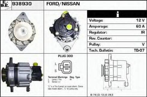 EDR 938930 - Alternator autospares.lv