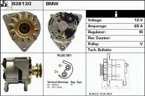 EDR 938130 - Alternator autospares.lv