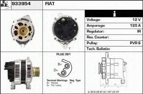 EDR 933954 - Alternator autospares.lv