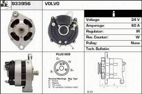 EDR 933956 - Alternator autospares.lv