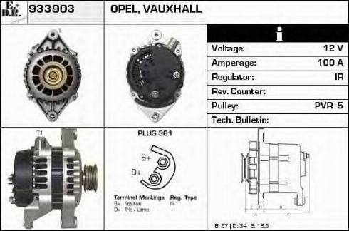 EDR 933903 - Alternator autospares.lv