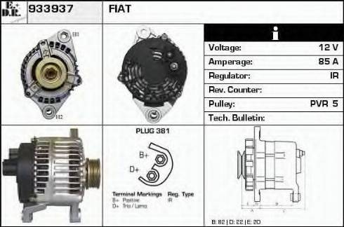 EDR 933937 - Alternator autospares.lv