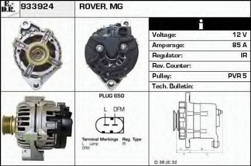 EDR 933924 - Alternator autospares.lv