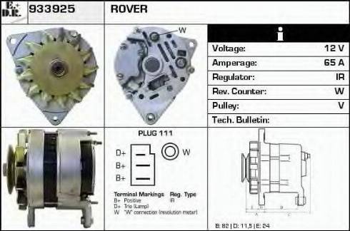 EDR 933925 - Alternator autospares.lv