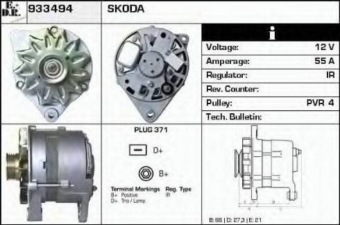 EDR 933494 - Alternator autospares.lv