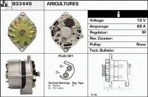 EDR 933445 - Alternator autospares.lv