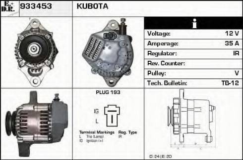 EDR 933453 - Alternator autospares.lv