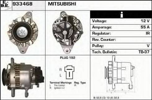 EDR 933468 - Alternator autospares.lv