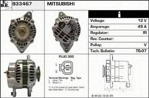 EDR 933467 - Alternator autospares.lv