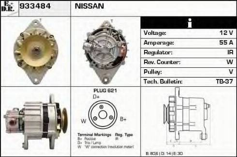 EDR 933484 - Alternator autospares.lv