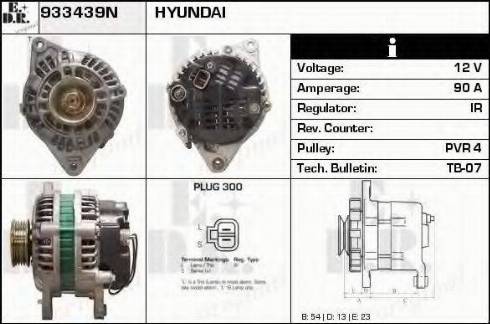 EDR 933439N - Alternator autospares.lv