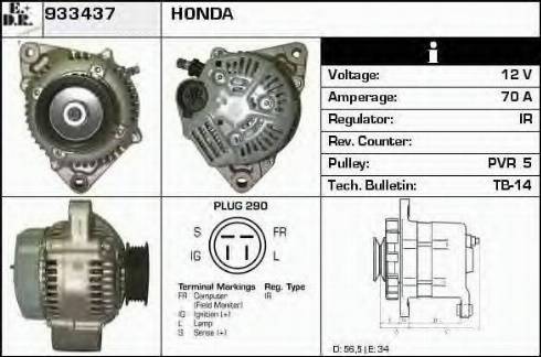 EDR 933437 - Alternator autospares.lv