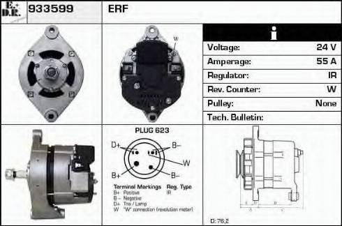 EDR 933599 - Alternator autospares.lv