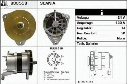 EDR 933558 - Alternator autospares.lv