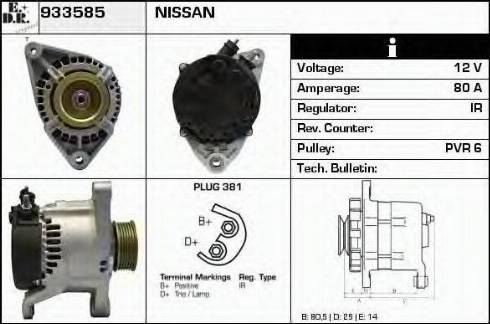 EDR 933585 - Alternator autospares.lv