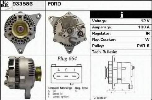 EDR 933586 - Alternator autospares.lv