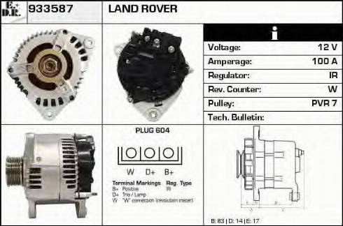 EDR 933587 - Alternator autospares.lv