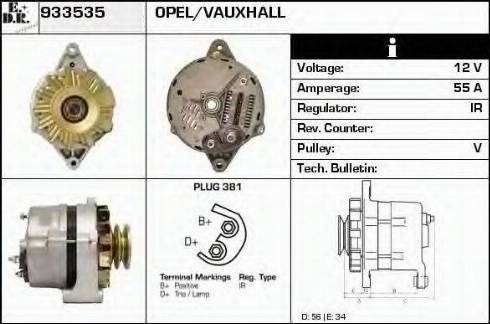 EDR 933535 - Alternator autospares.lv