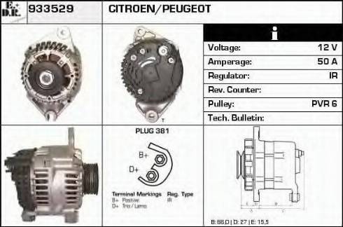 EDR 933529 - Alternator autospares.lv