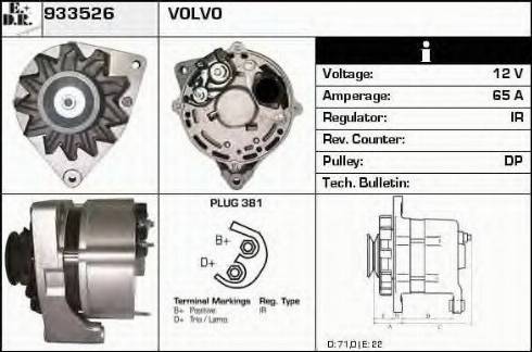 EDR 933526 - Alternator autospares.lv