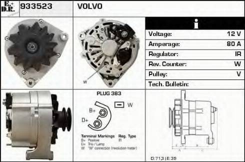 EDR 933523 - Alternator autospares.lv