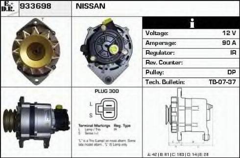 EDR 933698 - Alternator autospares.lv