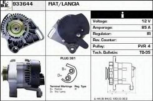 EDR 933644 - Alternator autospares.lv