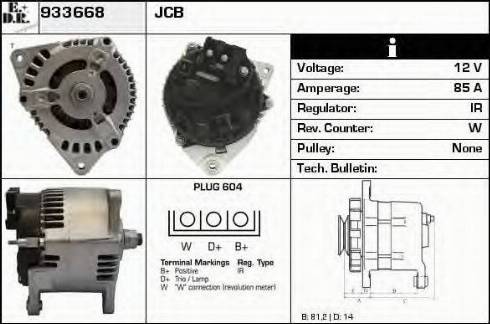 EDR 933668 - Alternator autospares.lv