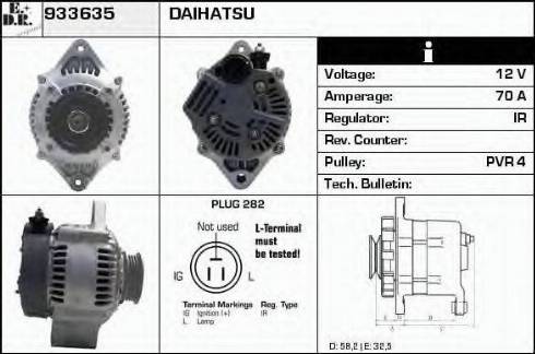 EDR 933635 - Alternator autospares.lv