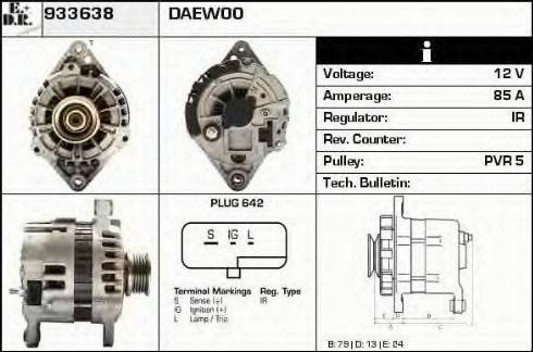 EDR 933638 - Alternator autospares.lv