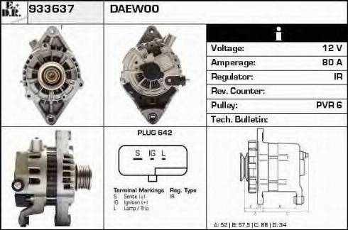 EDR 933637 - Alternator autospares.lv