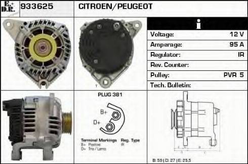 EDR 933625 - Alternator autospares.lv