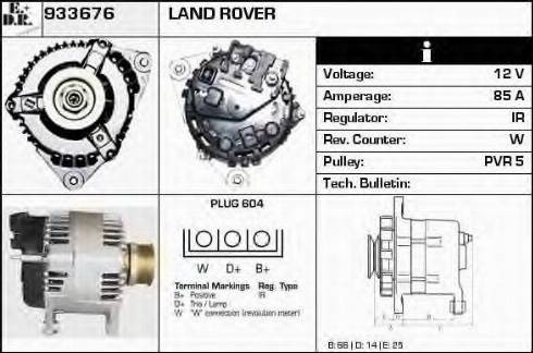 EDR 933676 - Alternator autospares.lv