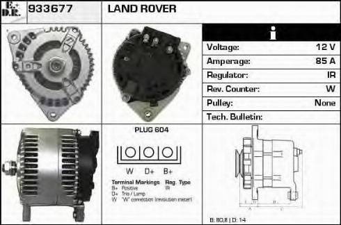 EDR 933677 - Alternator autospares.lv