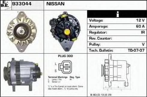 EDR 933044 - Alternator autospares.lv